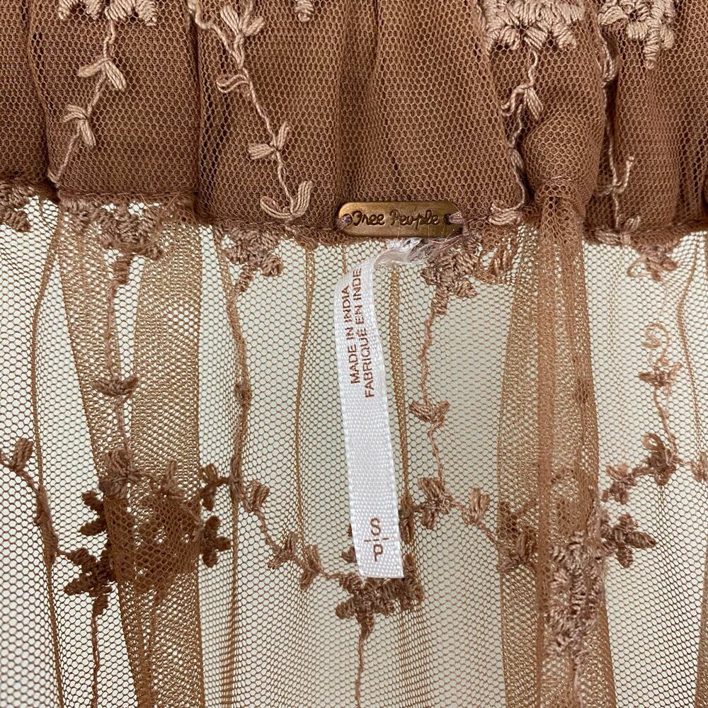 Free People Intimately Lace Connections Skirt - Copper - Size Small - Picture 10 of 10